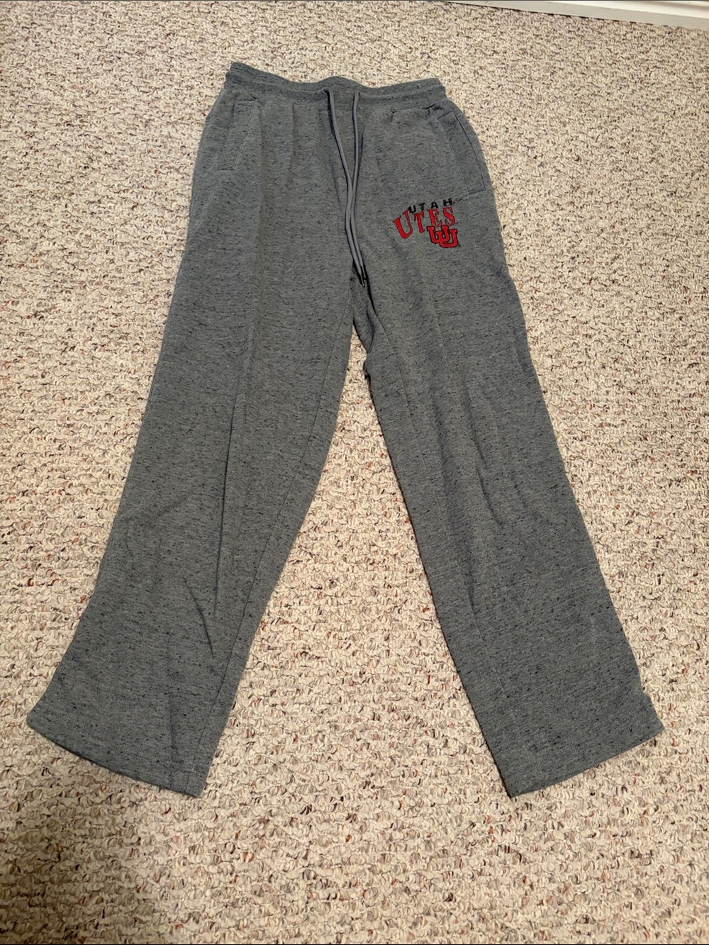 Gray Utes Sweatpants Joggers - Comfortable Men's Lounge Pants